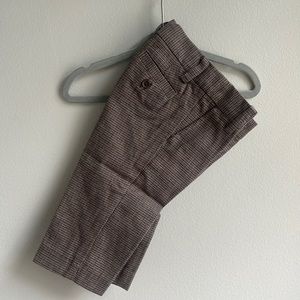 Flat front cotton slacks